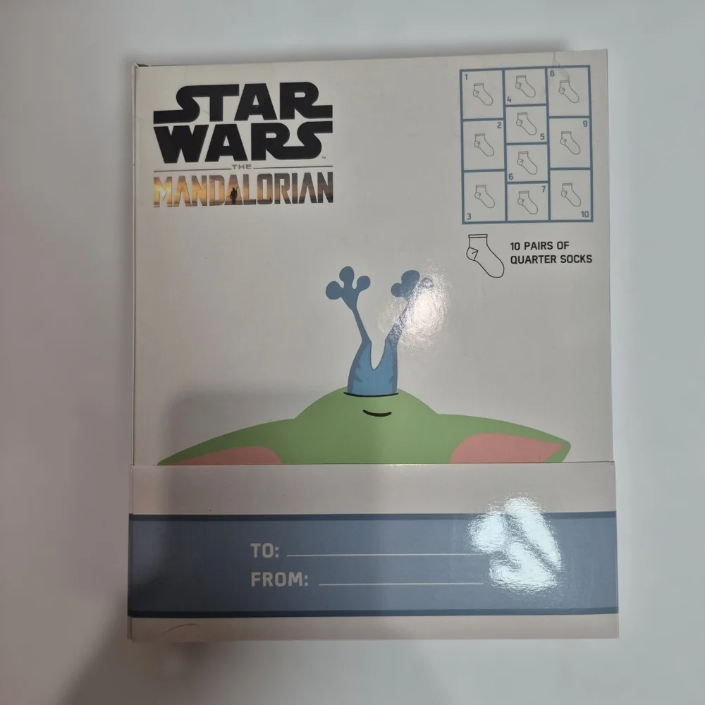 Star‎ Wars Socks Toddler Boys Girls 2T 3T 4T Baby Yoda 10 Days Christmas Gift